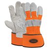 Viswerx Hi-Vis Split Leather Palm Glove Orange XL 127-11073